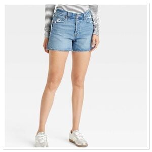 Women’s Mid-Rise 90’s Baggy Jean Denim Shorts for Women